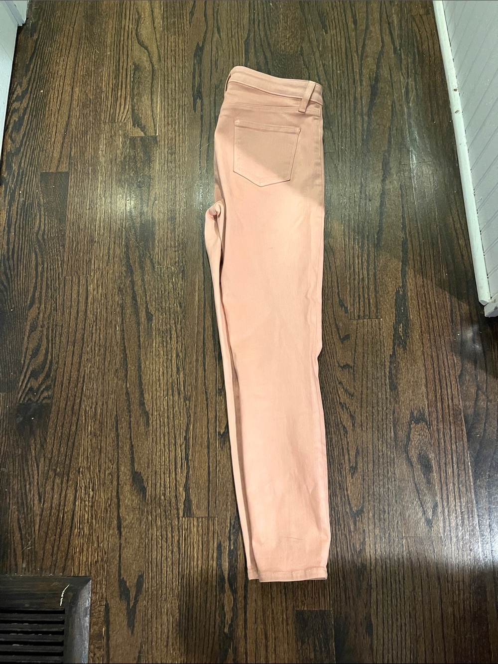 L'AGENCE Peach/Pale Pink High-Rise Skinny Pants